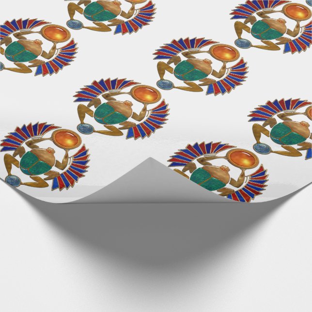 Sarcofagus 3D Egyptisk grafik. Presentpapper (Hörn)