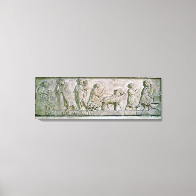 Sarcofagus av Cornelius Statius Canvastryck (Framsida)