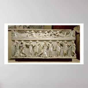 Sarcofagus of the Muses, Roman (marmor) Poster