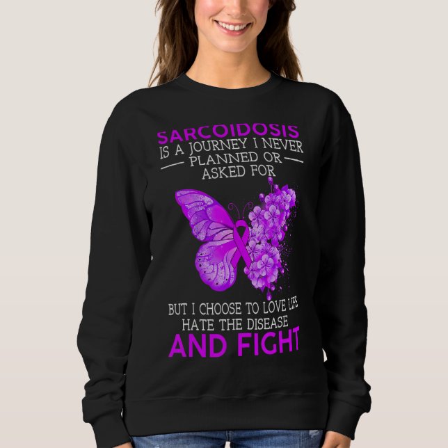Sarcoidos är en resa som jag aldrig har planerat f t shirt (Framsida)