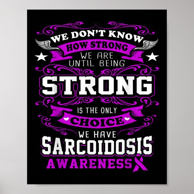 Sarcoidos Awareness T Shirt for Women_manar Poster (Framsidan)