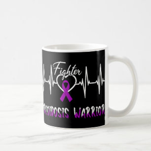 Sarcoidos Awareness Warrior Heartslag Fight Purpur Kaffemugg