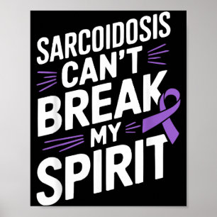 Sarcoidos Medvetenhet Sjukdom Funktionshinder Lila Poster