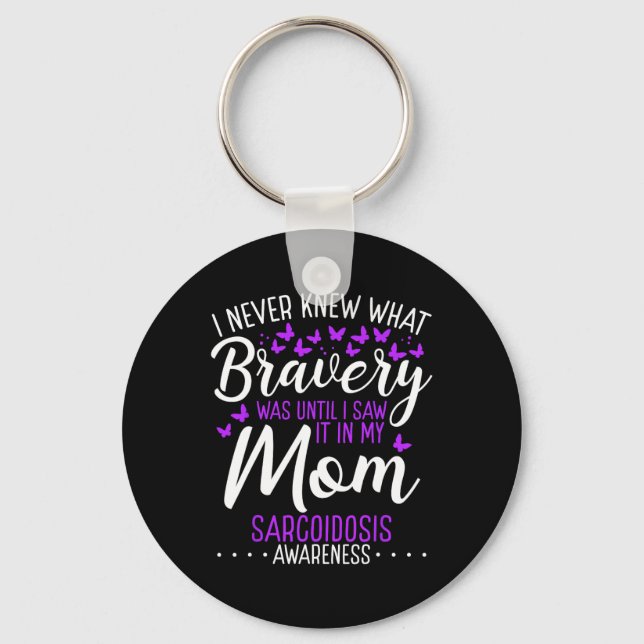 Sarcoidosis Awareness Mamma Mors dag Warrior Surv Nyckelring (Framsida)