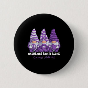 Sarcoidosis Awareness Month Lila Ribbon Gnomies Knapp