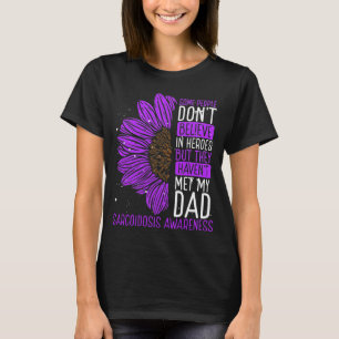 Sarcoidosis Awareness Ribbon Pappa Warrior T Shirt