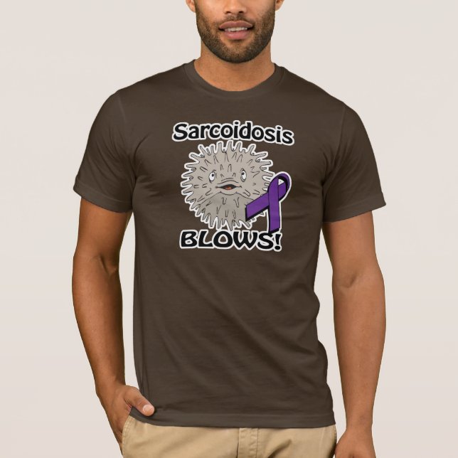 Sarcoidosis Blows Awareness Design Tee (Framsida)