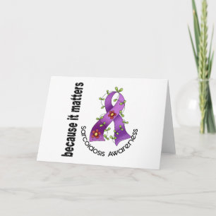 SARCOIDOSIS Flower Ribbon 3 Kort