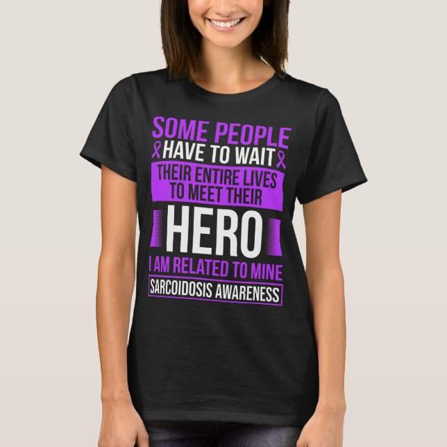 Sarcoidosis Ribbon Sarcoidosis Warrior Survivor T Shirt (Framsida)