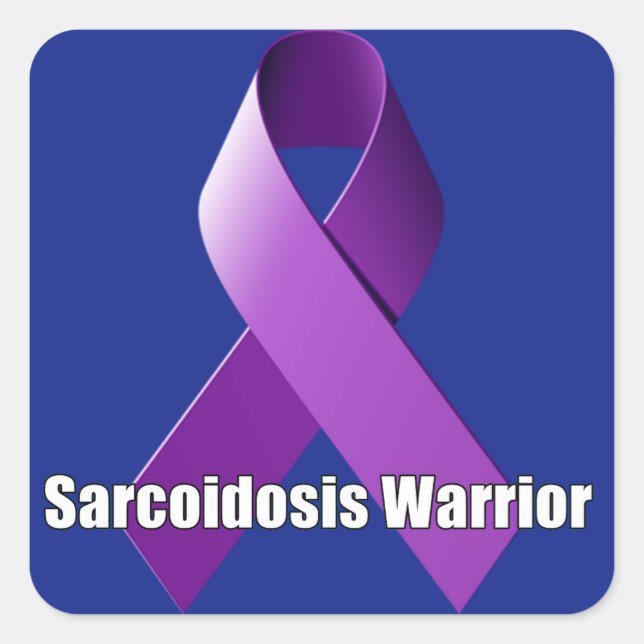 Sarcoidosis Warrior Sticker Fyrkantigt Klistermärke (Framsida)