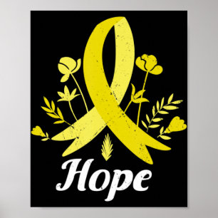 Sarcoma Awareness Month Hope Vintage Bone Cancer Poster