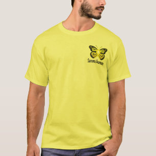 Sarcoma Butterfly Awareness Ribbon T Shirt