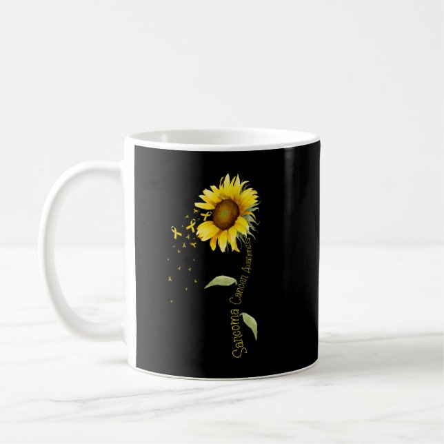 Sarcoma Cancer Awareness Solros Kaffemugg (Vänster)