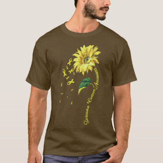 Sarcoma Cancer Awareness Sunflower Premium T-Shirt