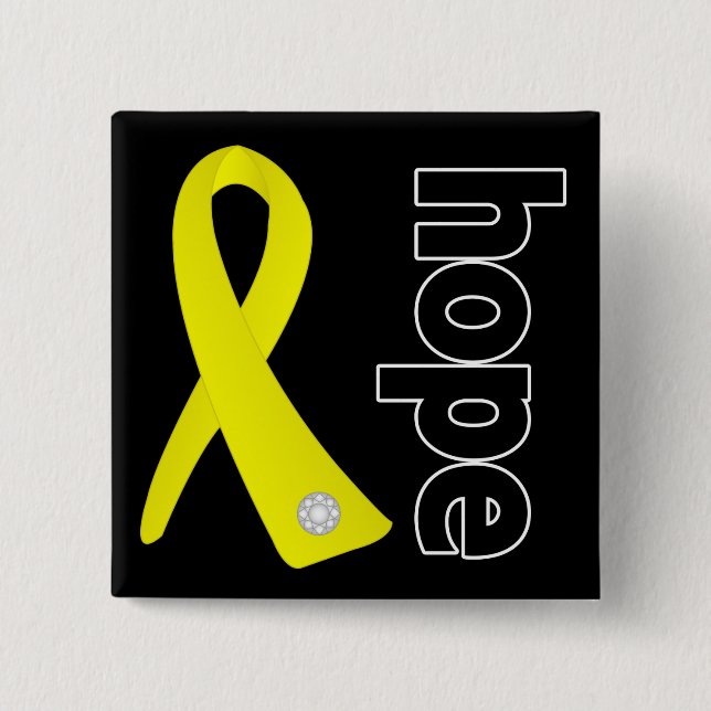 Sarcoma Cancer Hope Ribbon Knapp (Framsida)