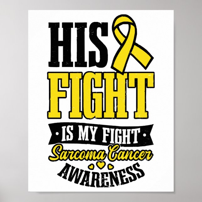 Sarcoma Cancer Shirt Hans kamp Poster (Framsidan)