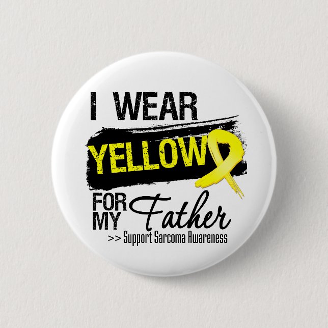 Sarcoma Ribbon för min Far Knapp (Framsida)