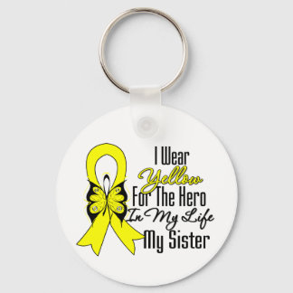 Sarcoma Ribbon My Hero Min syster Nyckelring