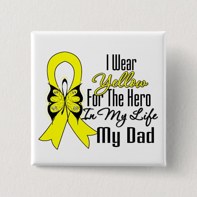 Sarcoma Ribbon My Hero My Pappa Knapp (Framsida)