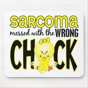 Sarcoma röra med den fla chicken musmatta