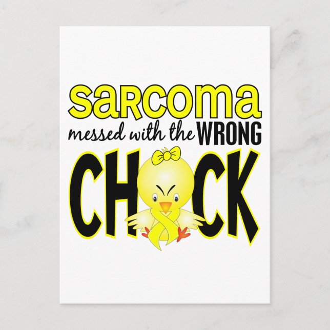 Sarcoma skickade fel Chick Vykort (Framsida)