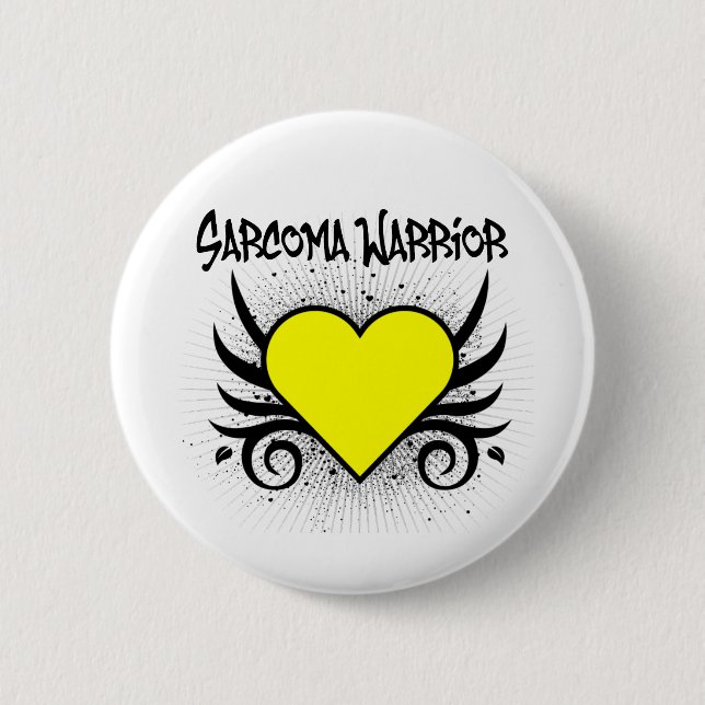 Sarcoma Warrior Heart Knapp (Framsida)