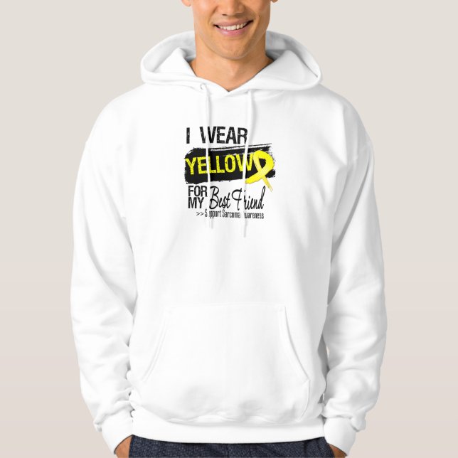Sarcomaband för min bästa vän sweatshirt med luva (Framsida)