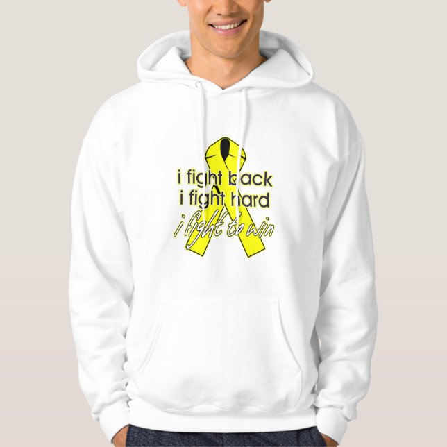 Sarcomacancer som jag slåss tillbaka hoodie (Framsida)