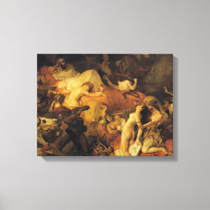 Sardanapalus död canvastryck