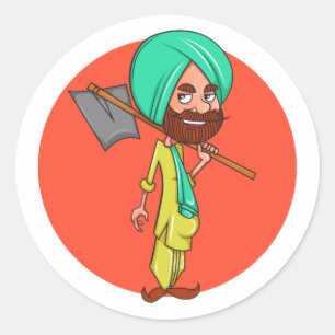 Sardar Ji Runt Klistermärke