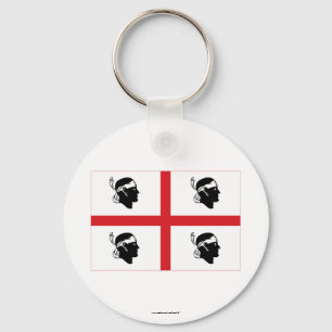 Sardegna flagga nyckelring