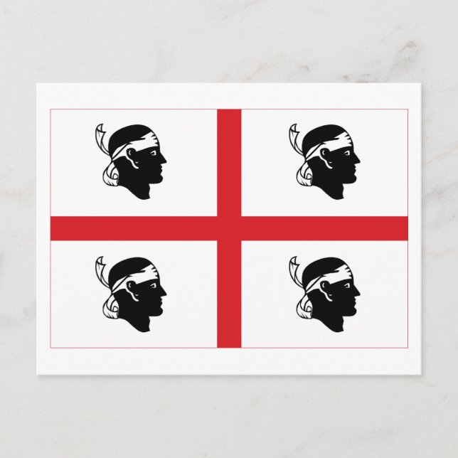 Sardegna flagga vykort (Framsida)