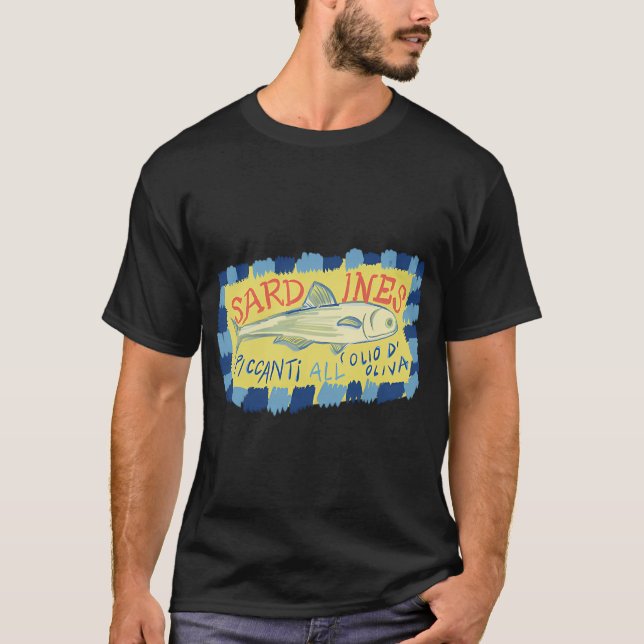 Sardin Fisk T Shirt (Framsida)