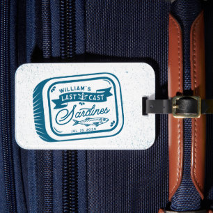 Sardin Fiske Sällskapsfest Vintage Marin  Bagagebricka