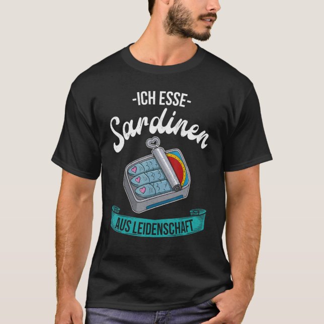 Sardine anchovies fish dishes canned fish cuisine  t shirt (Framsida)