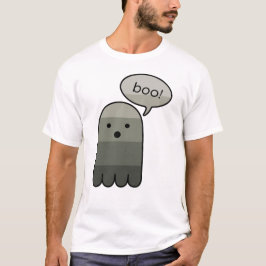 Sardine Grått Boo Ghost Halloween T Shirt