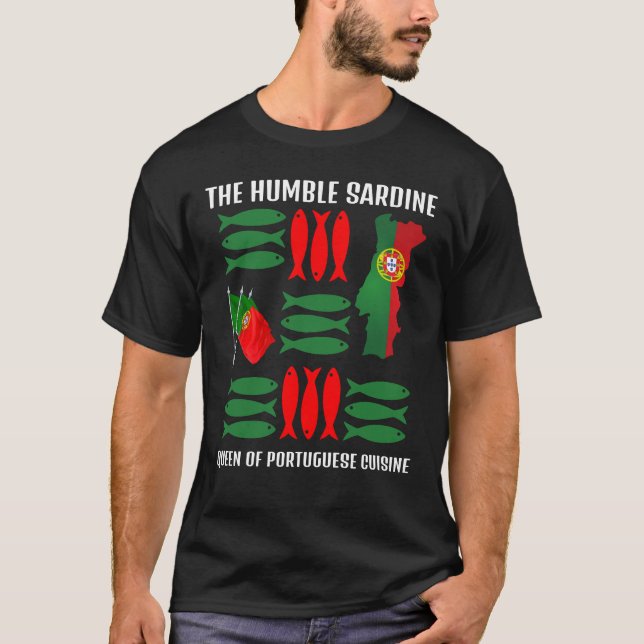 SARDINE Queen of Portugals Cuisine Anpassningsbar  T Shirt (Framsida)
