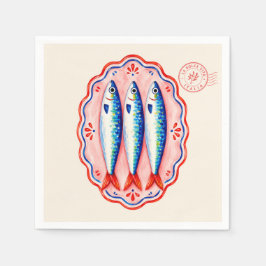 Sardine Social Club Italienska Sommarfest  Pappersservett