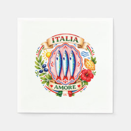 Sardine Social Club Italienska Sommarfest  Pappersservett
