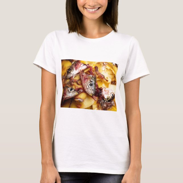 Sardinehuvud Tee Shirt (Framsida)