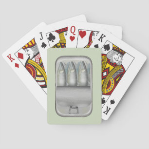 Sardiner i en tenn casinokort