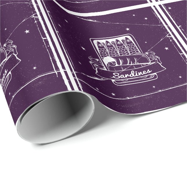 Sardiner i ett tenn Distress Presentpapper (Rullad Hörn)