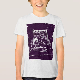 Sardiner i ett tenn Distress T Shirt
