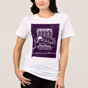 Sardiner i ett tenn Distress T Shirt