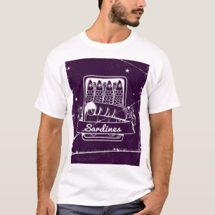 Sardiner i ett tenn Distress T Shirt