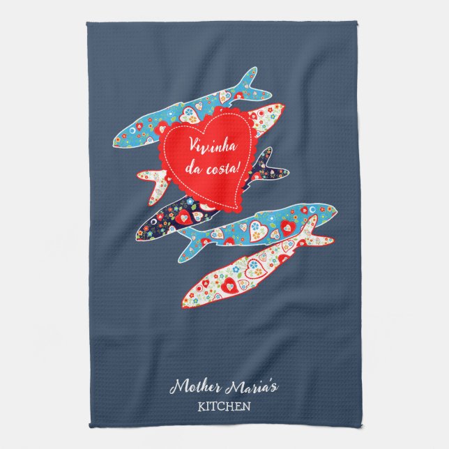 Sardiner Kökshandduk (Vertikal)