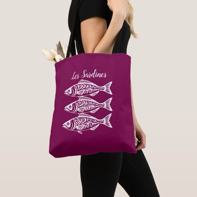 Sardiner-Magenta hawaiian Tygkasse (Närbild)