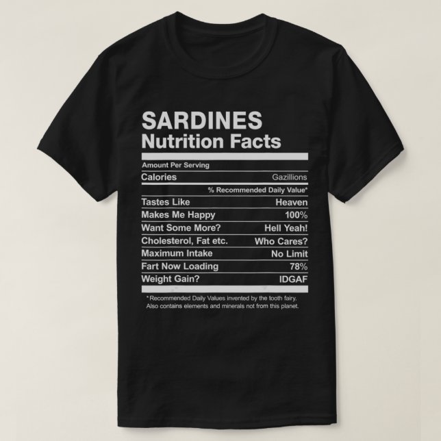 Sardiner Näringsfenomen - nuny grafik T Shirt (Design framsida)