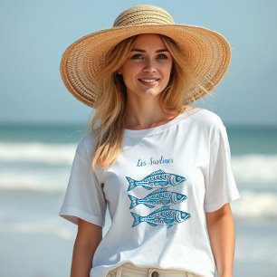 Sardiner-Ocean Blue Hawaiian Fisherman Mode T Shirt