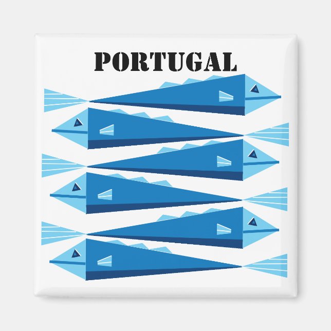 Sardiner Portugal Magnet (Framsidan)